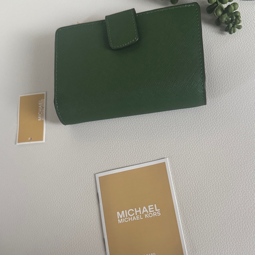 Michael Kors Dark Green Wallet - Picture 9 of 13